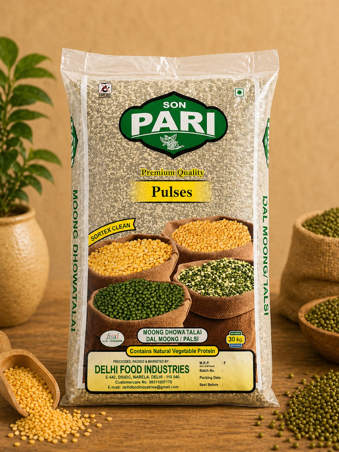 Moong Dal Chilka Son Pari